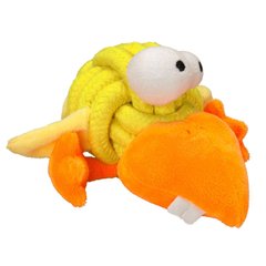Игрушка для собак Coockoo Ворона жёлтая с пищалкой 10 см (текстиль) - masterzoo.ua