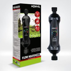 Обігрівач проточний Aquael Flow Heater 500 Вт з системою регулювання One Touch, 500 W - masterzoo.ua