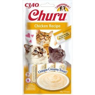 Лакомство для кошек Inaba Churu 4 шт х 14 г - курица - masterzoo.ua