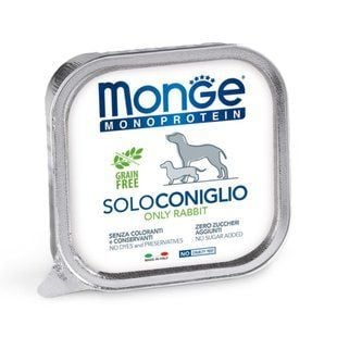 Вологий корм для собак Monge Monoprotein Solo 150 г - кролик - masterzoo.ua