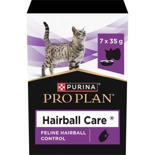 Ветеринарна добавка Pro Plan Hairball Care для виведення шерсті котів 7 шт х 35 г - masterzoo.ua