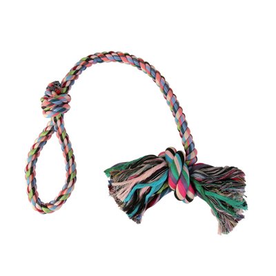 Іграшка для собак Trixie Канат плетений з вузлом 70 см (текстиль, кольори в асортименті) - masterzoo.ua