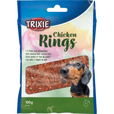 Ласощі для собак Trixie «Chicken Rings», 100 г (курка) - masterzoo.ua