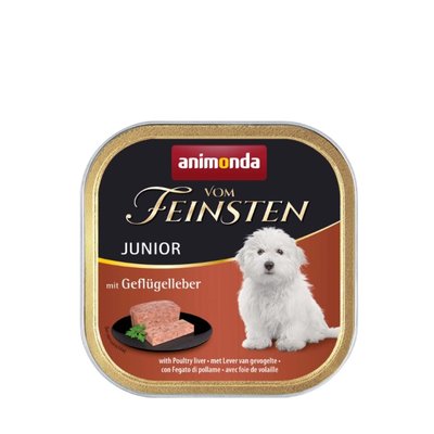 Влажный корм для щенков Animonda Vom Feinsten Junior with Poultry liver | 150 г (печень) - masterzoo.ua
