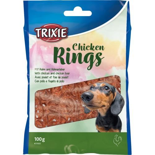 Ласощі для собак Trixie «Chicken Rings», 100 г (курка) - masterzoo.ua