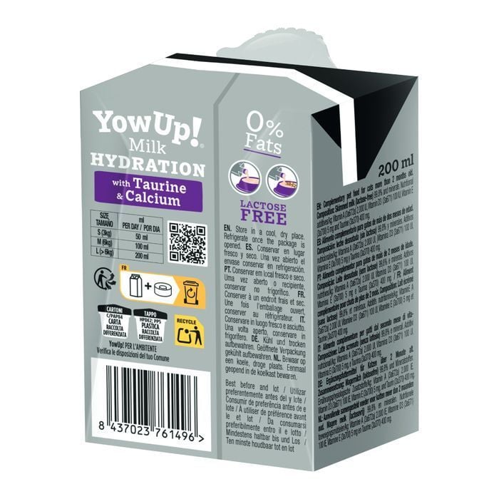 Молоко для кошек YowUp Milk Hydration 200 мл - masterzoo.ua