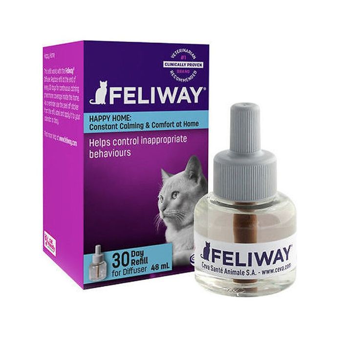 Феромони для котів Ceva «Feliway» (Фелівей) змінний флакон ємністю 48 мл (заспокійливий засіб) - masterzoo.ua