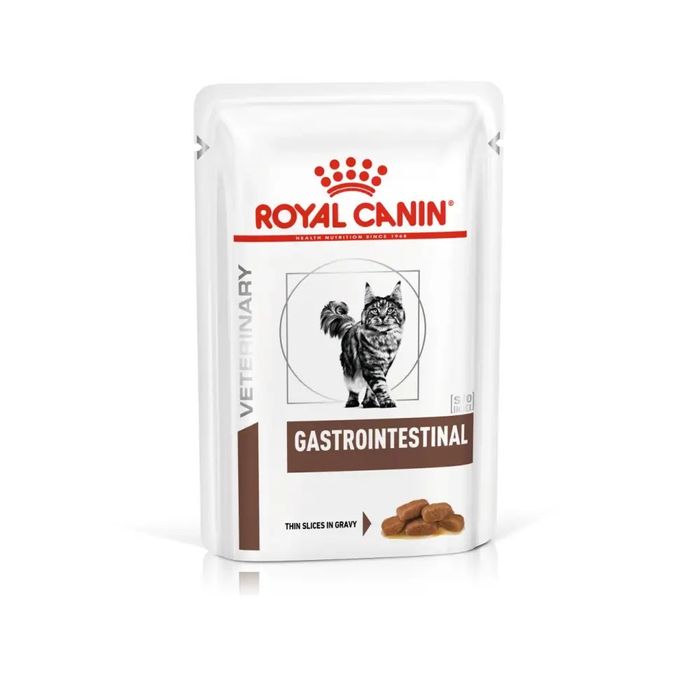 Набор корма для кошек Royal Canin Gastro Intestinal 2 кг + 4 pouch - домашняя птица - masterzoo.ua