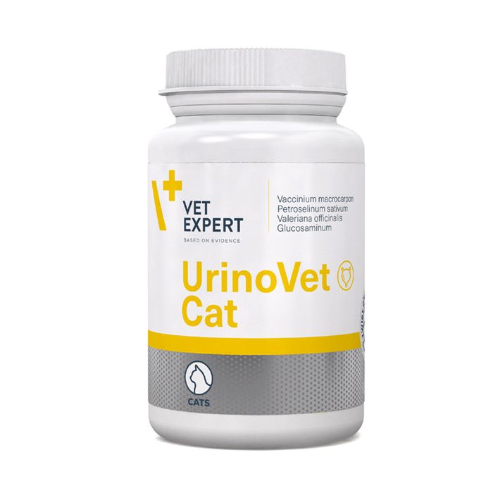 Препарат для поддержания мочевыделительной функции у кошек VetExpert UrinoVet Cat, 45 капсул - masterzoo.ua