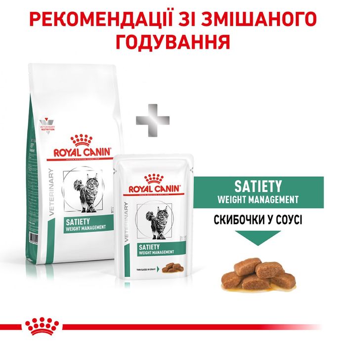 Сухой корм для кошек с лишним весом Royal Canin Satiety Weight Management 3,5 кг (домашняя птица) - masterzoo.ua