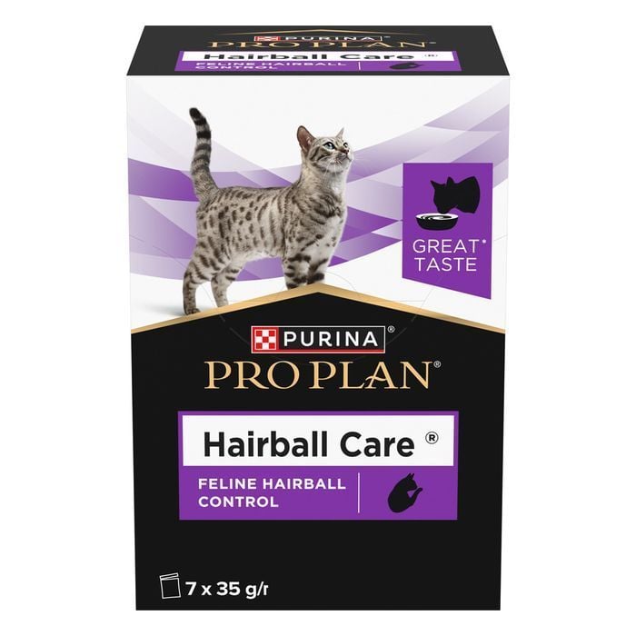 Ветеринарная добавка Pro Plan Hairball Care для выведения шерсти кошек 7 шт х 35 г - masterzoo.ua