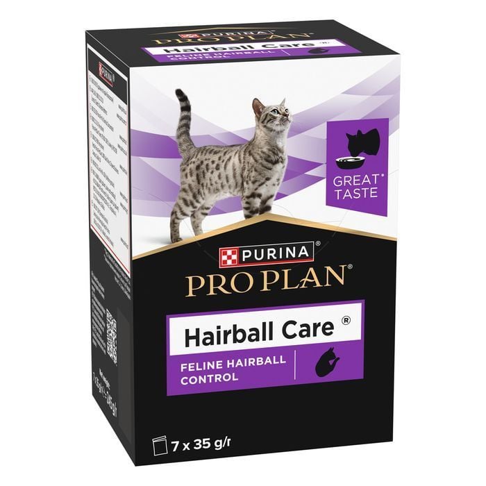 Ветеринарная добавка Pro Plan Hairball Care для выведения шерсти кошек 7 шт х 35 г - masterzoo.ua
