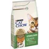 Сухой корм для котов Cat Chow Sterilized 1,5 кг - индейка