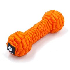 Іграшка для собак GimDog Гантель плетена «Stretch» 19,5 см (текстиль) - masterzoo.ua