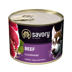 Вологий корм для дорослих собак Savory 200 г (яловичина) - masterzoo.ua