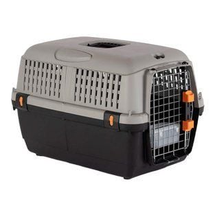 Переноска для котів MP Bergamo IATA Bracco Travel 1 48x32x31 см - сірий - masterzoo.ua
