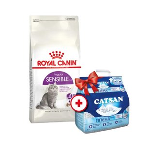 Сухий корм для котів Royal Canin Sensible 33, 4 кг + Catsan 5 л у подарунок - masterzoo.ua