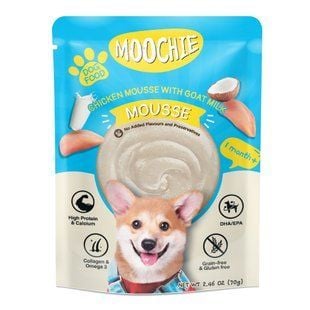 Вологий корм для собак Moochie Mousse 70 г - курка та козяче молоко - masterzoo.ua