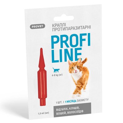 Капли на холку ProVET Profiline от 4 до 8 кг, 1 пипетка - masterzoo.ua