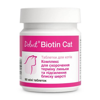 Таблетки для котів Dolfos Dolvit Biotin Cat mini 90 шт - masterzoo.ua