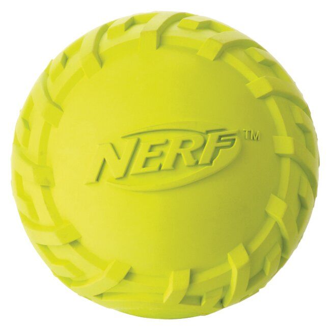 Игрушка для собак Nerf Мяч с пищалкой d=6,4 см (резина, цвета в ассортименте) - masterzoo.ua