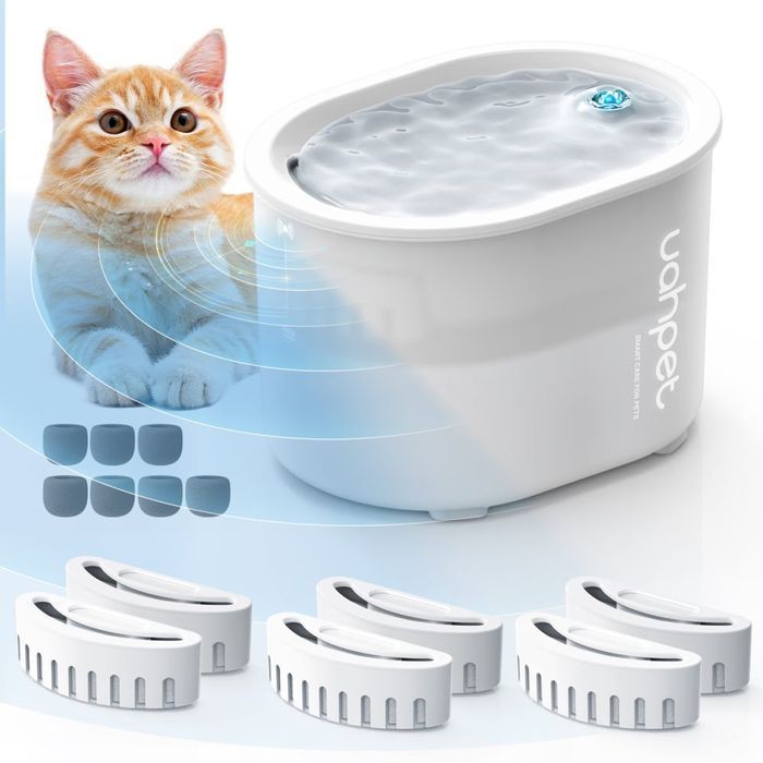 Uahpet фільтр для поїлки-фонтану Glow Wireless Pet Fountain 6 шт - білий - masterzoo.ua