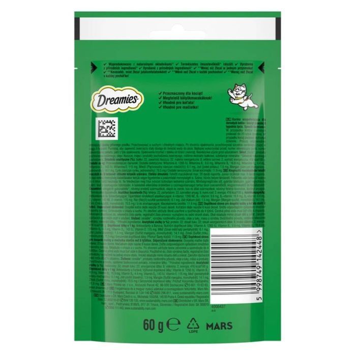Ласощі для котів Dreamies 60 г - котяча м'ята - masterzoo.ua