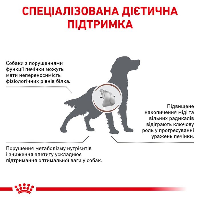 Сухий корм для собак, при захворюваннях печінки Royal Canin Hepatic 1,5 кг - домашня птиця - masterzoo.ua