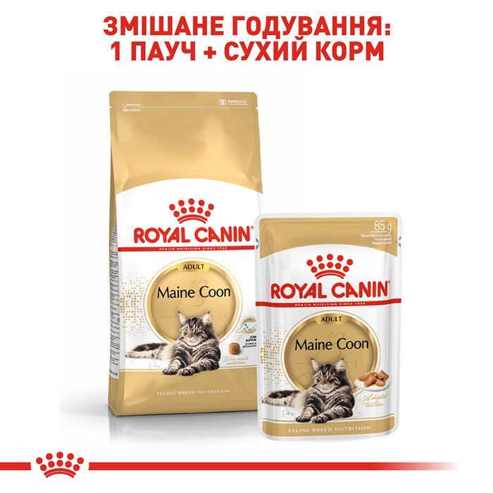 Сухой корм для взрослых кошек породы мейн-кун Royal Canin Maine Coon Adult 2 кг - домашняя птица - masterzoo.ua