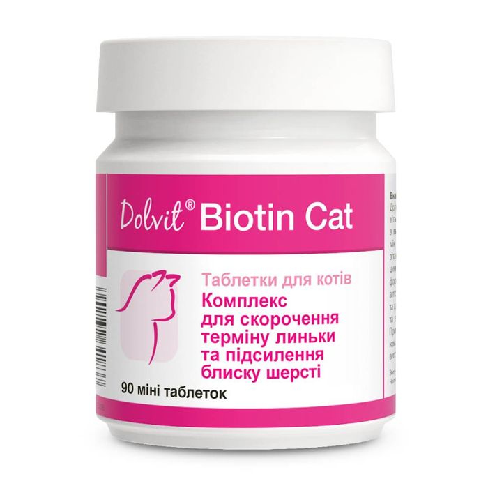 Таблетки для котів Dolfos Dolvit Biotin Cat mini 90 шт - masterzoo.ua