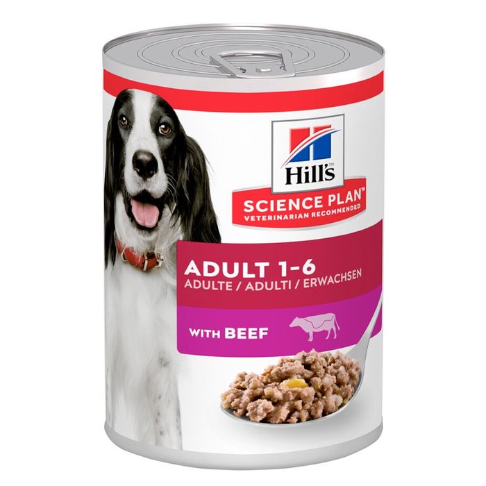 Вологий корм для дорослих собак Hills Science Plan Canine Adult 370 г (яловичина) - masterzoo.ua
