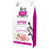 Сухий корм для кошенят Brit Care Cat GF Kitten HGrowth & Development 7 кг - курка і індичка