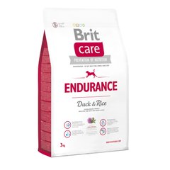 Сухой корм для активных собак всех пород Brit Care Endurance 3 кг (утка и рис) - masterzoo.ua