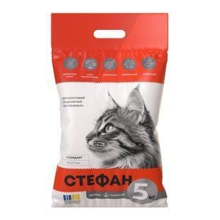 Наповнювач бентонітовий для котячого туалету Стефан Стандарт 5 кг - лаванда - masterzoo.ua