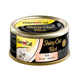 Вологий корм для котів GimCat Shiny Cat Filet 70 г (курка) - masterzoo.ua