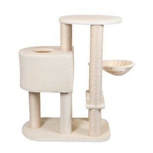 Когтеточка-комплекс для кошек Pet Fun Форт 95х42х105 см - бежевый - masterzoo.ua