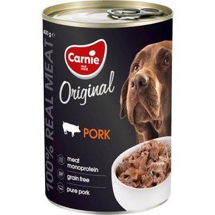Вологий корм для собак Carnie Original Mono Protein 400 г - свинина - masterzoo.ua