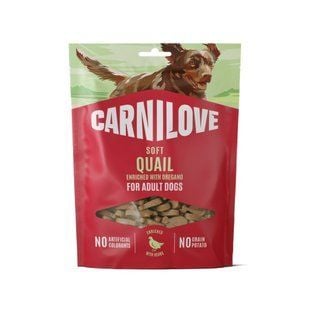 Ласощі для собак Carnilove Soft Snack Adult 200 г - перепілка та орегано - masterzoo.ua