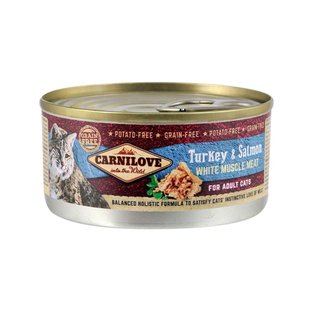 Паштет для котов Carnilove Salmon & Turkey 100 г - лосось и индейка - masterzoo.ua