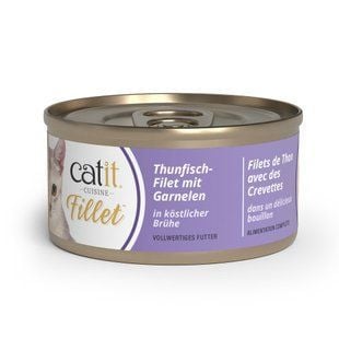 Влажный корм для кошек Catit Cuisine Fillet 75 г - тунец и креветки - masterzoo.ua