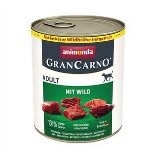 Вологий корм для собак Animonda GranCarno Adult 800 г - дичина - masterzoo.ua