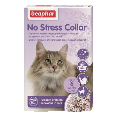 Нашийник для котів Beaphar «No Stress Collar» 35 см (заспокійливий засіб) - masterzoo.ua