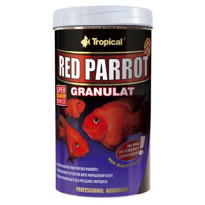 Сухий корм для акваріумних риб Tropical в гранулах «Red Parrot Granulat» 250 мл (для папуг)