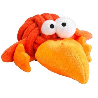 Игрушка для собак Coockoo Ворона оранжевая с пищалкой 8,5 см (текстиль) - masterzoo.ua