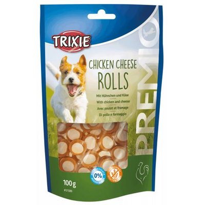 Лакомство для собак Trixie PREMIO Chicken Cheese Roll, 100 г (курица) - masterzoo.ua