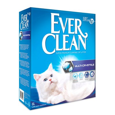 Наповнювач туалета для котів Ever Clean Multi-Crystals 6 л (бентонітовий) - masterzoo.ua