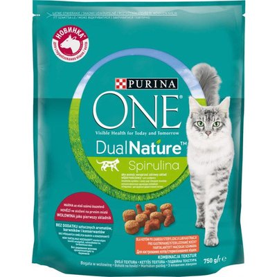 Сухий корм для стерилізованих котів Purina One Dual Nature Sterilized 750 г (яловичина)