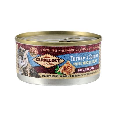Паштет для кошек Carnilove Salmon & Turkey 100 г (лосось и индейка) - masterzoo.ua