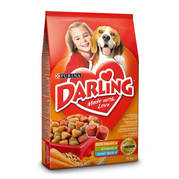 Сухой корм для взрослых собак всех пород Darling Poultry and Vegetables 10 кг (домашняя птица и овощи) - masterzoo.ua