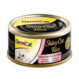 Влажный корм для кошек GimCat Shiny Cat Filet 70 г (курица и креветки)
